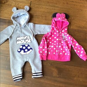 Toddler Girl Minnie Mouse Sweater and Onesie